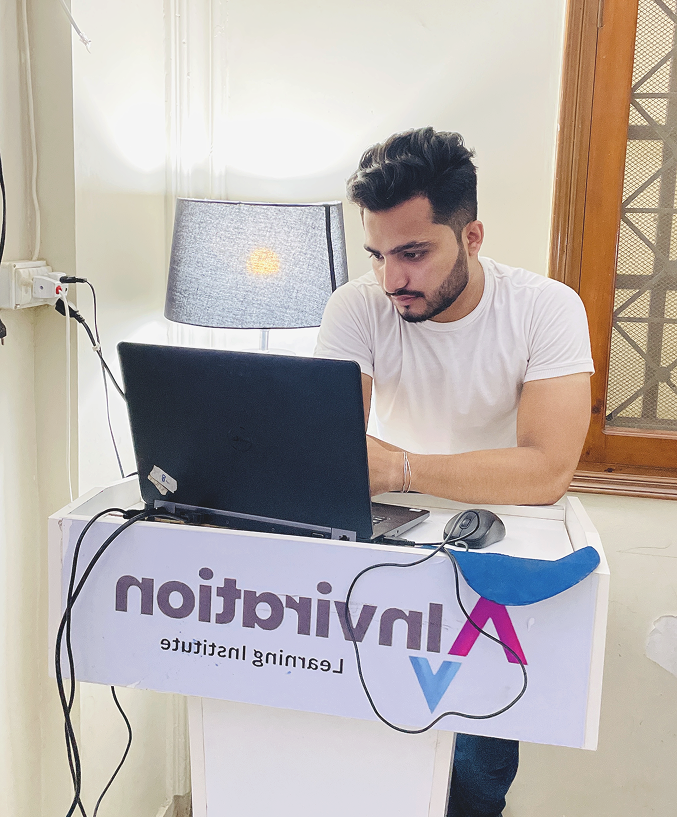 Student working